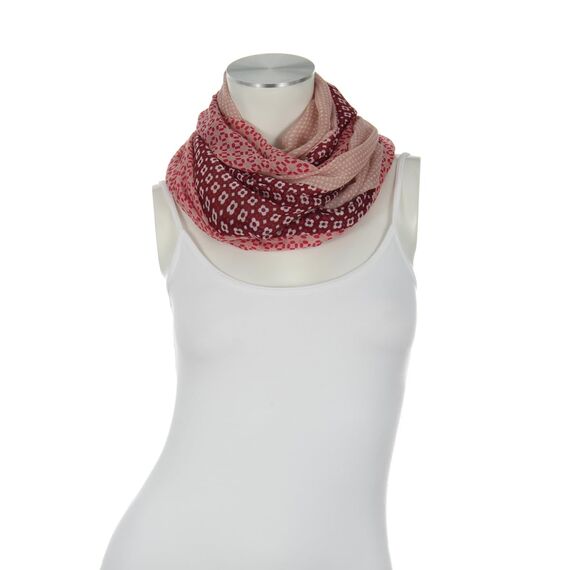Majea Damen Loop Schal Schlauchschal Halstuch (880024) (rosa 10)