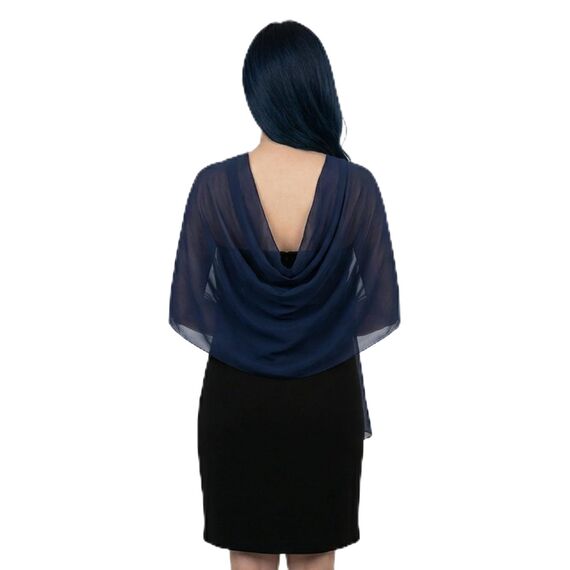 Ladiery Sheer Chiffon Tücher und Wraps für Abendkleider, Damen leichter weicher Schal für Hochzeit Braut Schultertuch