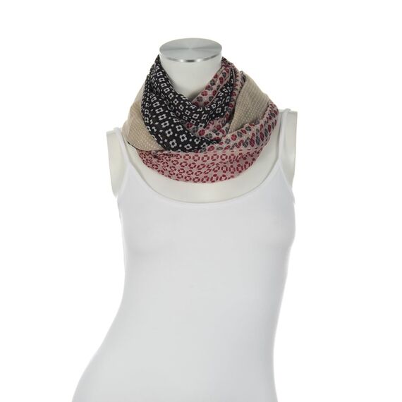 Majea Damen Loop Schal Schlauchschal Halstuch (880024) (schwarz 10)