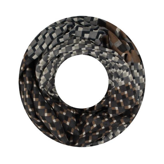 Majea Damen Loop Schal Schlauchschal Halstuch (880024) (grau 3)
