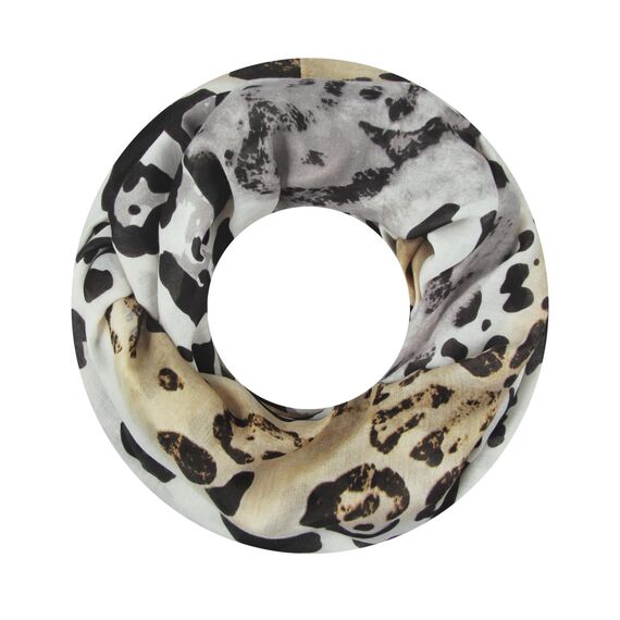 Majea Damen Loop Schal Schlauchschal Halstuch (880024) (schwarz 8)