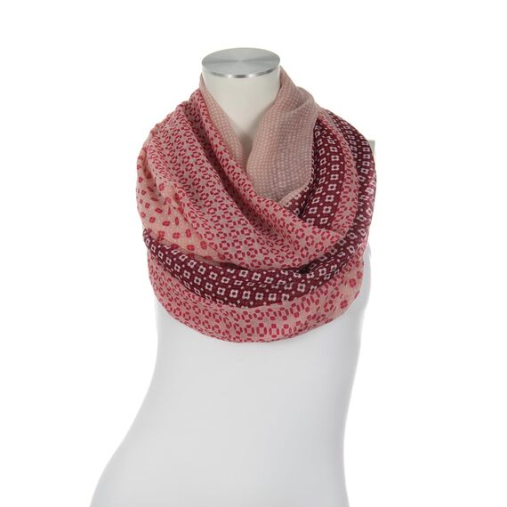 Majea Damen Loop Schal Schlauchschal Halstuch (880024) (rosa 10)