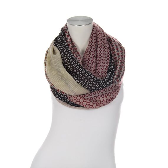 Majea Damen Loop Schal Schlauchschal Halstuch (880024) (schwarz 10)