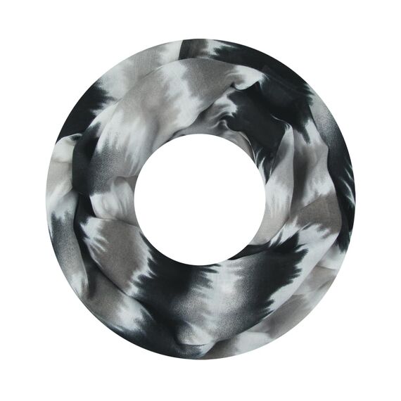 Majea Damen Loop Schal Schlauchschal Halstuch (880024) (schwarz 24)