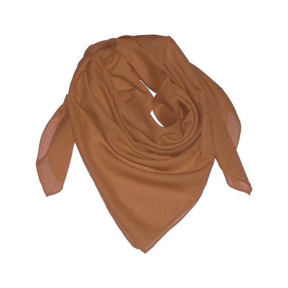 Harrys-Collection Damen Herren Baumwolltuch in vielen Farben 100 x 100 cm, Größen:Einheitsgröße, Farben:nugat