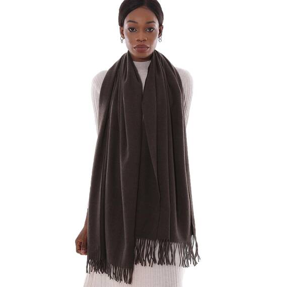Schal Braun Stola Festlich Fur Abendkleid Pashmina Schals Tücher für Damen Winter