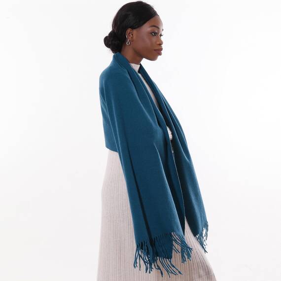 Schal Blau Stola Festlich Fur Abendkleid Pashmina Schals Tücher für Damen Winter