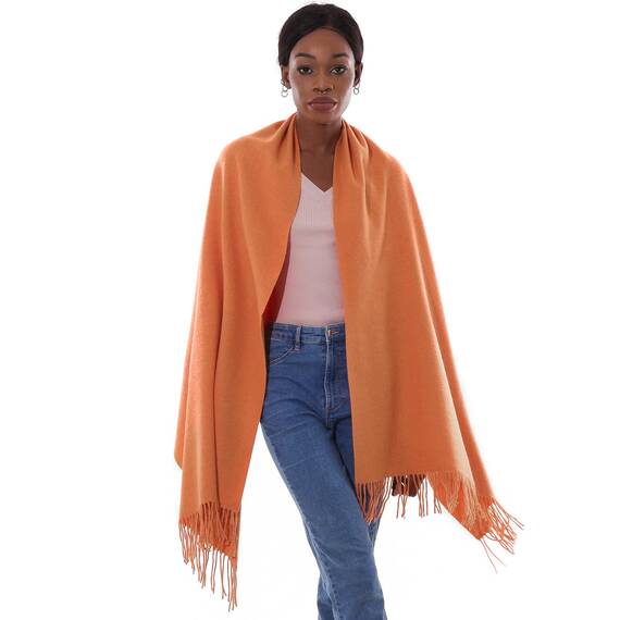 Schal Orange Stola Festlich Fur Abendkleid Pashmina Schals Tücher für Damen Winter