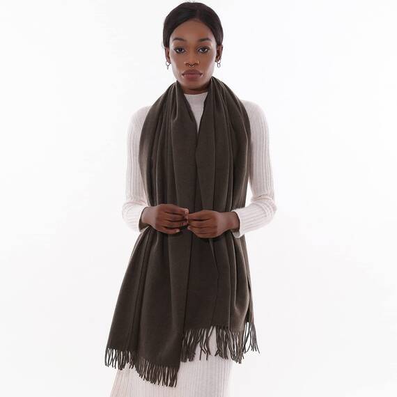 Schal Braun Stola Festlich Fur Abendkleid Pashmina Schals Tücher für Damen Winter