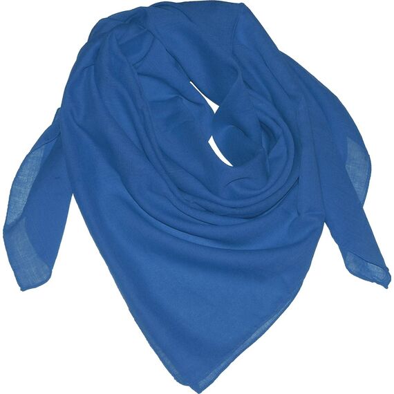 Harrys-Collection Damen Herren Baumwolltuch in vielen Farben 100 x 100 cm, Größen:Einheitsgröße, Farben:royalblau