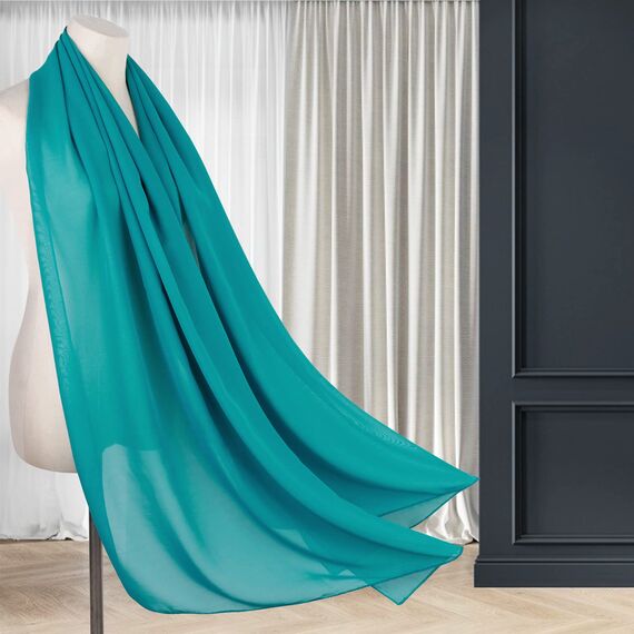 Ladiery Sheer Chiffon Tücher und Wraps für Abendkleider, Damen leichter weicher Schal für Hochzeit Braut Schultertuch