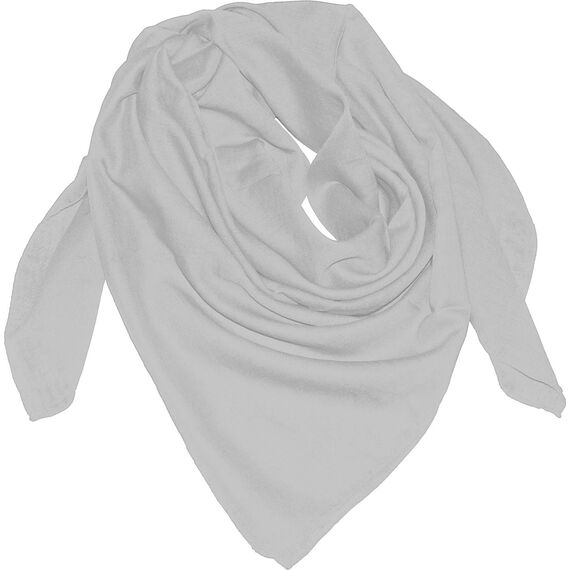 Harrys-Collection Damen Herren Baumwolltuch in vielen Farben 100 x 100 cm, Größen:Einheitsgröße, Farben:weiss