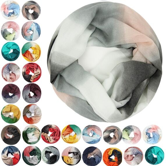 Glamexx24 Damen schal leichter Langschal Loop Schlauchschal Tuch Viele Farben