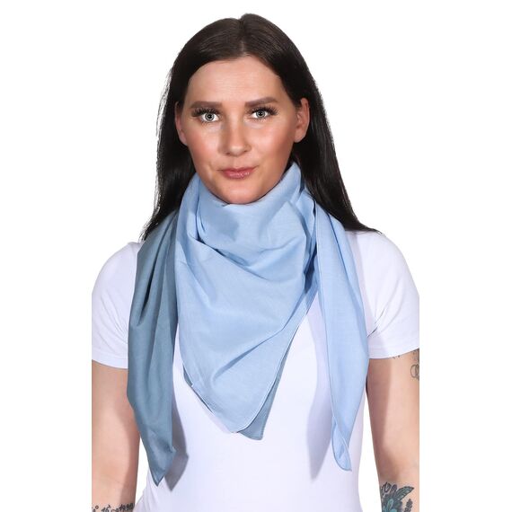 Harrys-Collection Damen Herren Baumwolltuch in vielen Farben 100 x 100 cm, Größen:Einheitsgröße, Farben:blauverlauf