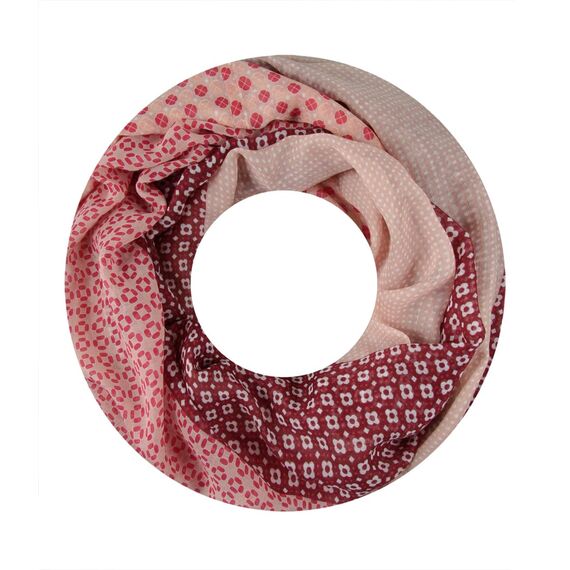 Majea Damen Loop Schal Schlauchschal Halstuch (880024) (rosa 10)
