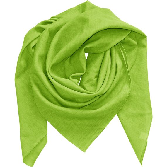 Harrys-Collection Damen Herren Baumwolltuch in vielen Farben 100 x 100 cm, Größen:Einheitsgröße, Farben:apfelgrün meliert