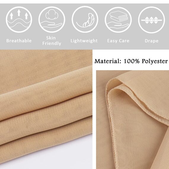 Ladiery Sheer Chiffon Tücher und Wraps für Abendkleider, Damen leichter weicher Schal für Hochzeit Braut Schultertuch