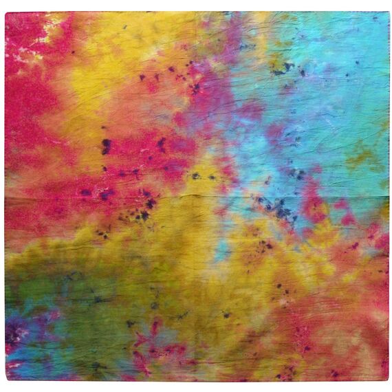 Harrys-Collection Damen Herren Baumwolltuch in vielen Farben 100 x 100 cm, Größen:Einheitsgröße, Farben:Batik gemustert