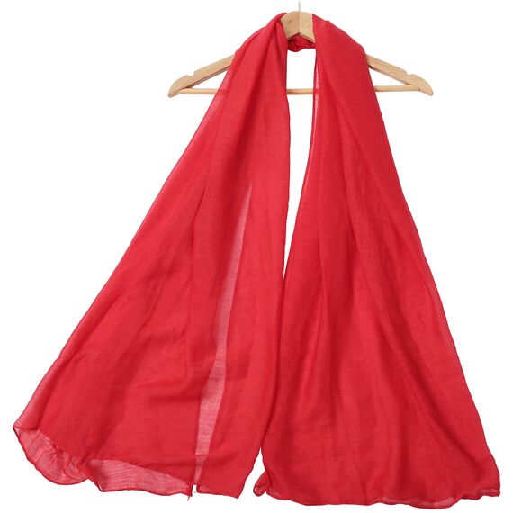 Outrip Damen Baumwollschals Damen Leichter Weicher Modeschal Hals Fester Wickelschal (ZBirdPink)