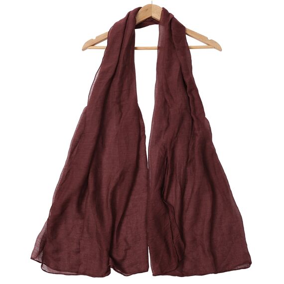 Outrip Damen Baumwollschals Damen Leichter Weicher Modeschal Hals Fester Wickelschal (ZBirdPink)