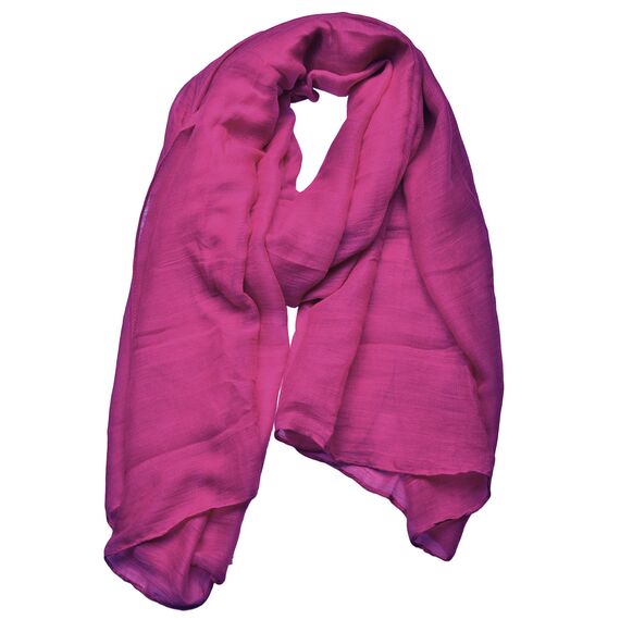 Outrip Damen Baumwollschals Damen Leichter Weicher Modeschal Hals Fester Wickelschal (ZBirdPink)
