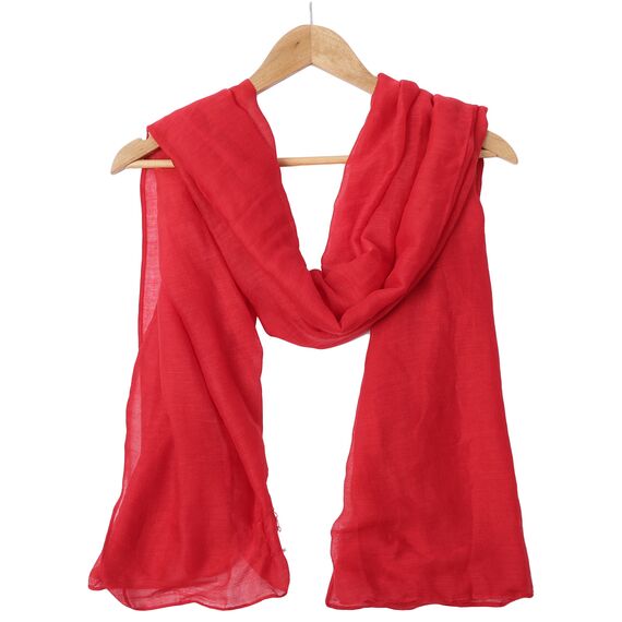 Outrip Damen Baumwollschals Damen Leichter Weicher Modeschal Hals Fester Wickelschal (ZBirdPink)