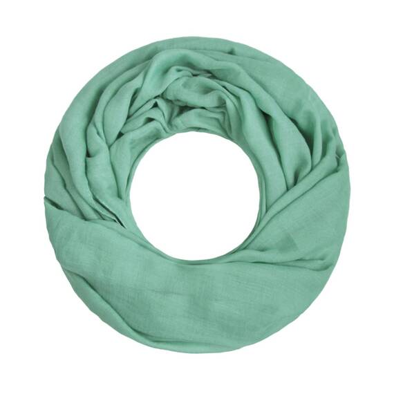 Majea Damen Loop Schal Cary – Eleganter Schlauchschal unifarben – 170x75cm weicher Rundschal für Business & Alltag (jade)