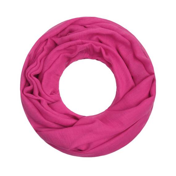 Majea Damen Loop Schal Cary – Eleganter Schlauchschal unifarben – 170x75cm weicher Rundschal für Business & Alltag (pink)