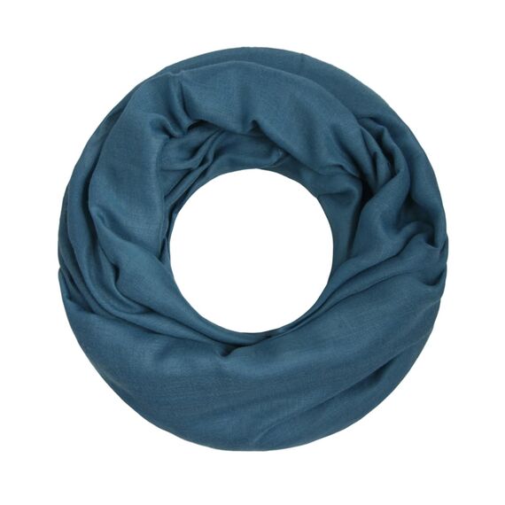 Majea Damen Loop Schal Cary – Eleganter Schlauchschal unifarben – 170x75cm weicher Rundschal für Business & Alltag (petrol)