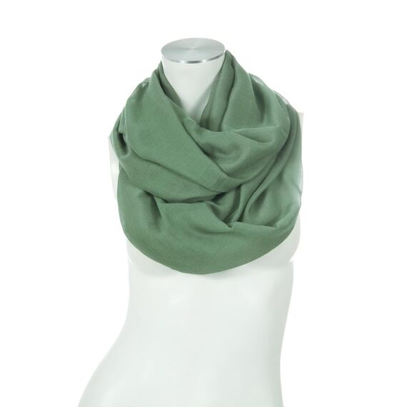 Majea Damen Loop Schal Cary – Eleganter Schlauchschal unifarben – 170x75cm weicher Rundschal für Business & Alltag (khaki)