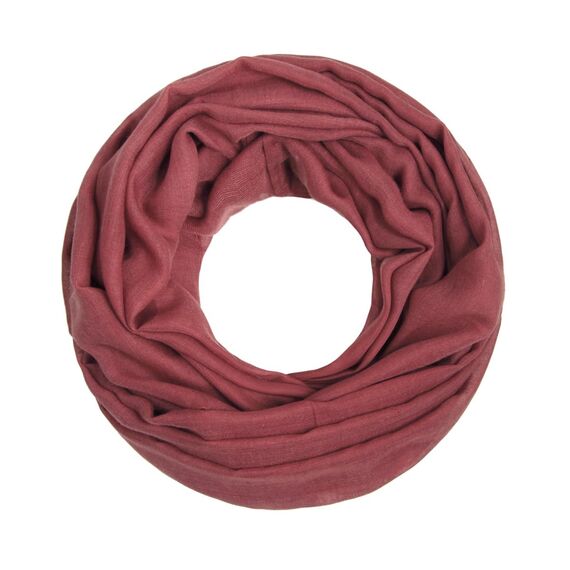 Majea Damen Loop Schal Cary – Eleganter Schlauchschal unifarben – 170x75cm weicher Rundschal für Business & Alltag (marsala)