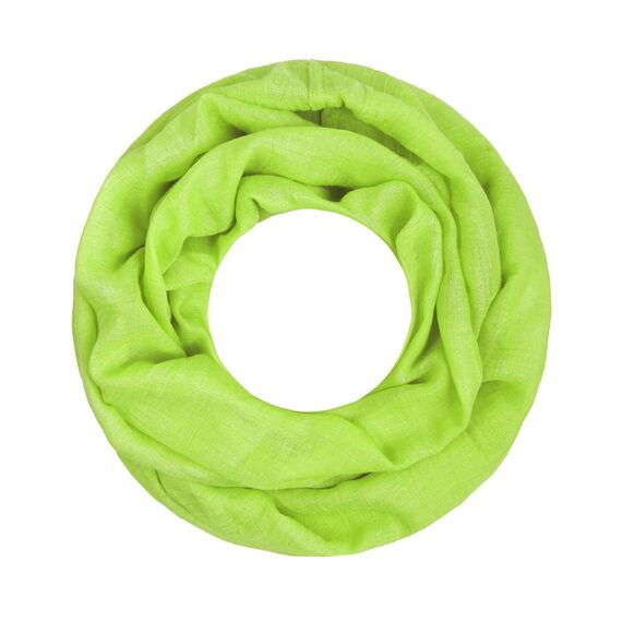 Majea Loop Cary Basic Schal Tuch Damen-schal Schlauchschal Rundschal Halstücher uni unifarben Loopschal einfarbig, Hellgrün, 170x80