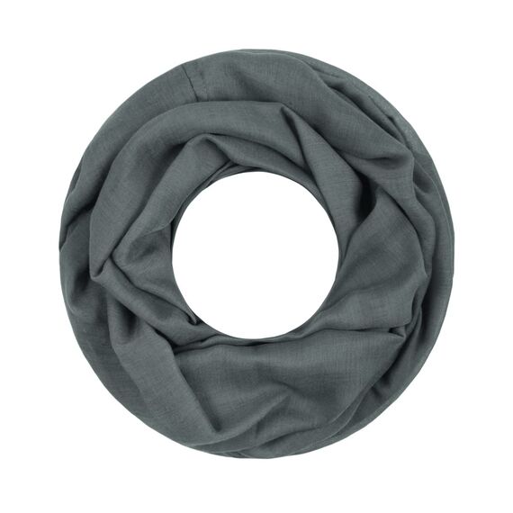 Majea Damen Loop Schal Cary – Eleganter Schlauchschal unifarben – 170x75cm weicher Rundschal für Business & Alltag (dunkelgrau)