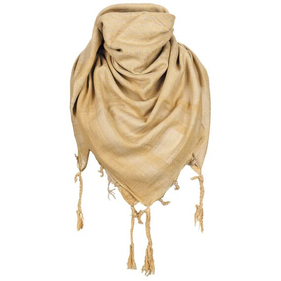 MFH PLO Halstuch mit Fransen Shemagh (Coyote Tan/110x110 cm)
