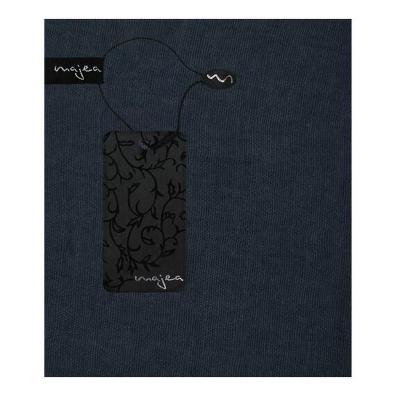Majea Damen Loop Schal Cary – Eleganter Schlauchschal unifarben – 170x75cm weicher Rundschal für Business & Alltag (navy)