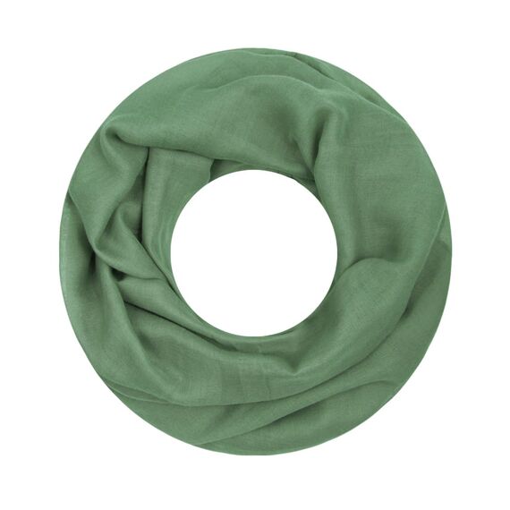 Majea Damen Loop Schal Cary – Eleganter Schlauchschal unifarben – 170x75cm weicher Rundschal für Business & Alltag (khaki)
