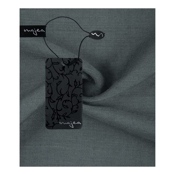 Majea Damen Loop Schal Cary – Eleganter Schlauchschal unifarben – 170x75cm weicher Rundschal für Business & Alltag (dunkelgrau)
