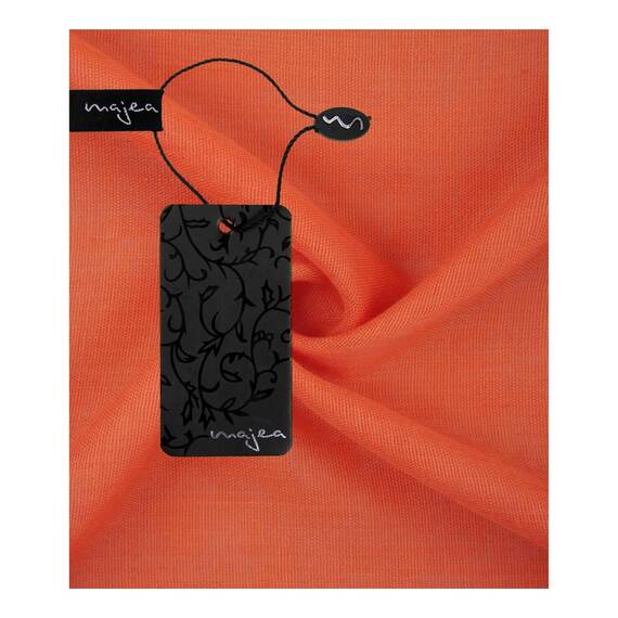 Majea Damen Loop Schal Cary – Eleganter Schlauchschal unifarben – 170x75cm weicher Rundschal für Business & Alltag (mandarin)