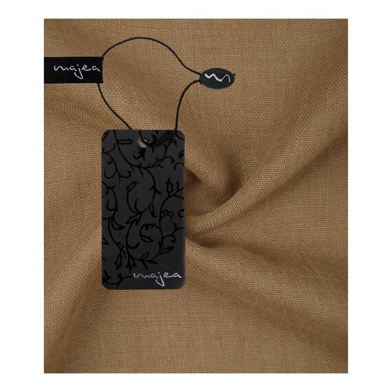 Majea Damen Loop Schal Cary – Eleganter Schlauchschal unifarben – 170x75cm weicher Rundschal für Business & Alltag (camel)