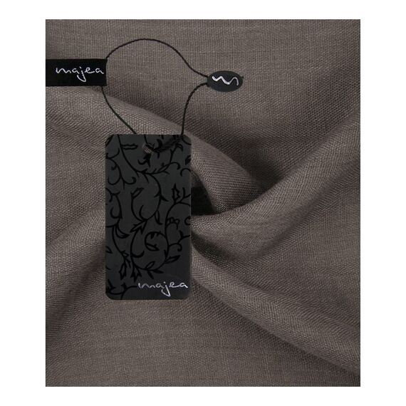 Majea Damen Loop Schal Cary – Eleganter Schlauchschal unifarben – 170x75cm weicher Rundschal für Business & Alltag (dark taupe)