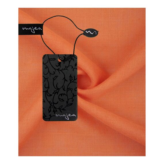 Majea Damen Loop Schal Cary – Eleganter Schlauchschal unifarben – 170x75cm weicher Rundschal für Business & Alltag (orange)