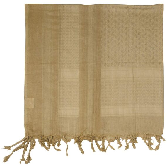 MFH PLO Halstuch mit Fransen Shemagh (Coyote Tan/110x110 cm)