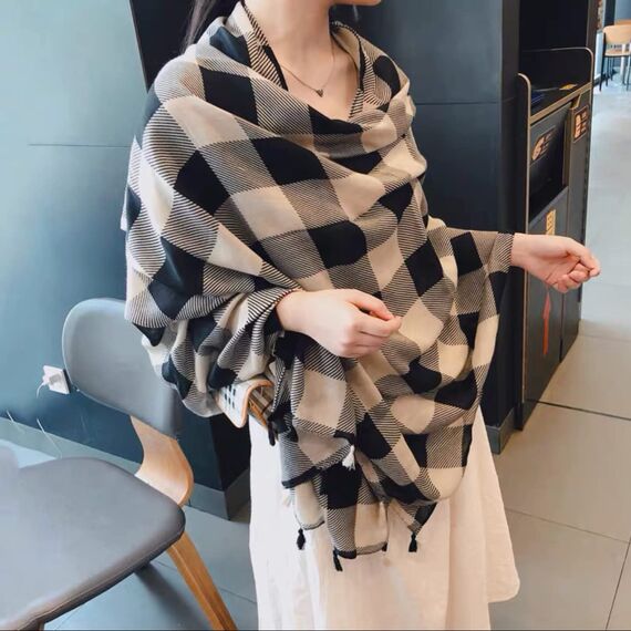 VELLETTE Damen Halstuch Schals Halstücher Tuch Kopftuch Halstuch Schal Winter warm Damen-Schals Stola