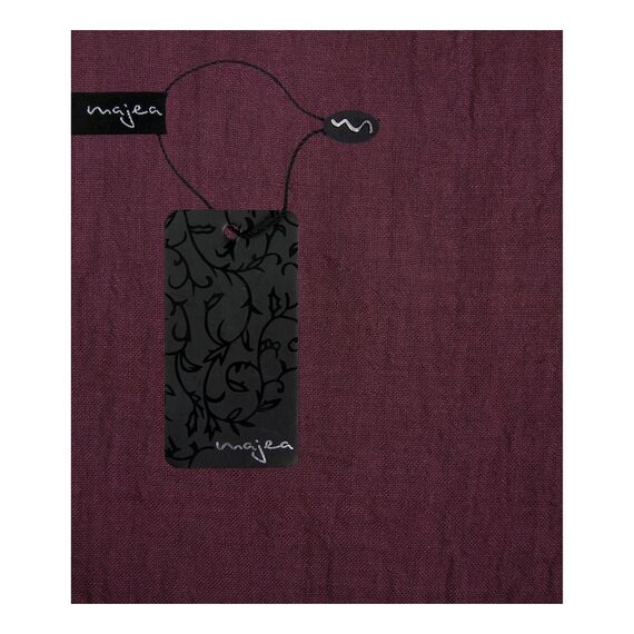 Majea Damen Loop Schal Cary – Eleganter Schlauchschal unifarben – 170x75cm weicher Rundschal für Business & Alltag (weinrot)