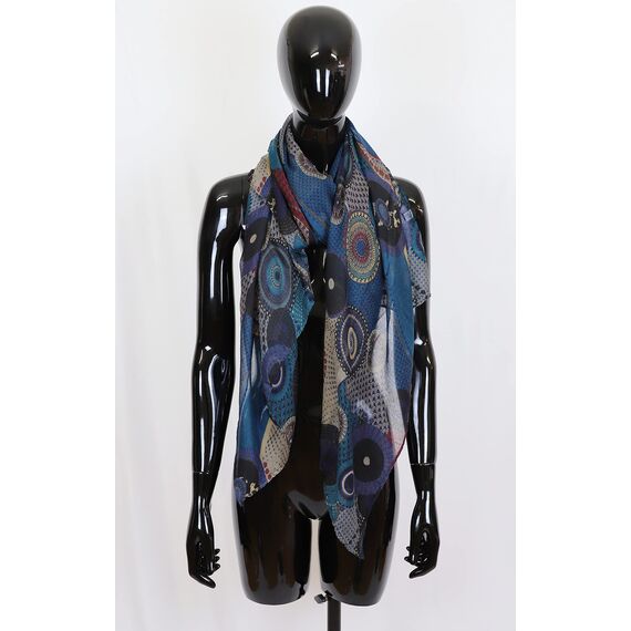 Van Der Rich ® - Tücher Schal Dessin Blumen Größe: 180cm*80cm - Damen (29-Ente, TU)
