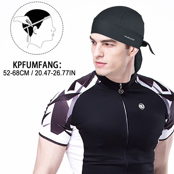 HASAGEI Sports Bandana Cap Bandana Kopftuch Fahrrad Kopfbedeckung Atmungsaktiv nimmt Schweiß auf Hat