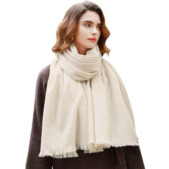 RIIQIICHY Damen Schal Winter Beige Pashmina Stola Festlich Herbst xxl schals Tücher für Abendkleider Frauen Hochzeit schultertuch