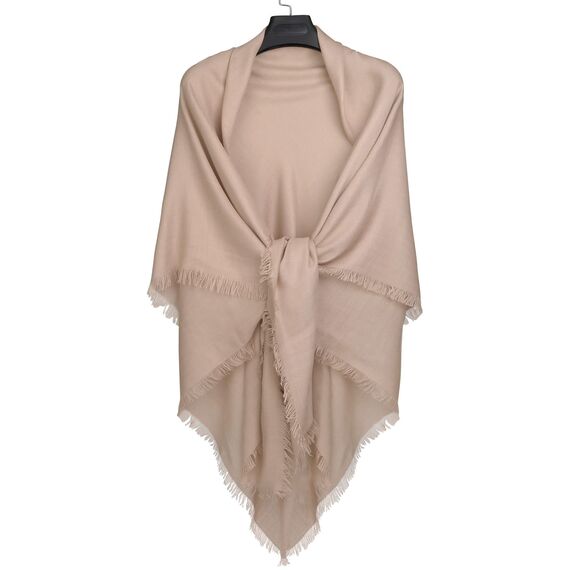 Superora Damen Halstuch Schultertuch Schal Scarf Stola Quadratischer Deckenschal mit Fransen 140 * 140cm