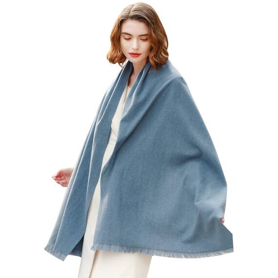 RIIQIICHY Damen Schal Winter Blau Pashmina Stola Festlich Herbst xxl schals Tücher für Abendkleider Frauen Hochzeit Schultertuch