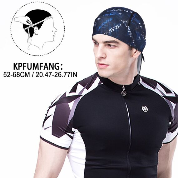 HASAGEI Sports Bandana Cap Bandana Kopftuch Fahrrad Kopfbedeckung Atmungsaktiv nimmt Schweiß auf Hat